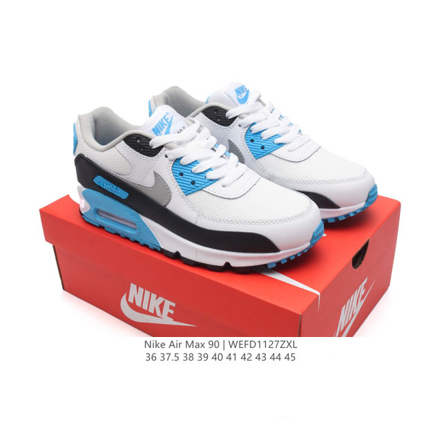 Nike耐克运动鞋 Air Max 90 健身运动跑鞋休闲鞋 复古风十足！Air Max 90 作为 Nike 旗下最经典的鞋型之一，凭借着百搭的造型，获得众多