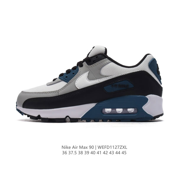 Nike耐克运动鞋 Air Max 90 健身运动跑鞋休闲鞋 复古风十足！Air Max 90 作为 Nike 旗下最经典的鞋型之一，凭借着百搭的造型，获得众多