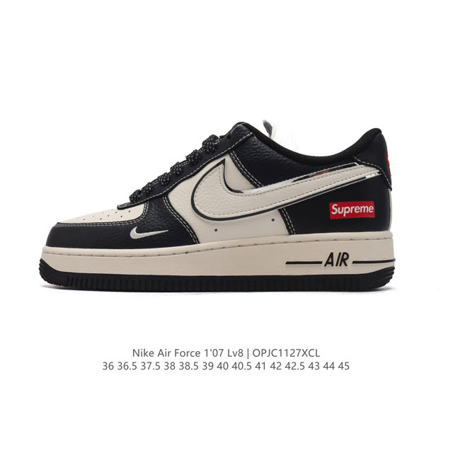 公司级 Af1耐克 Nike Air Force 1 ‘07 Low 空军一号 厚底增高百搭运动板鞋 原楦头原纸板 打造纯正空军版型，专注外贸渠道 全掌内置蜂窝