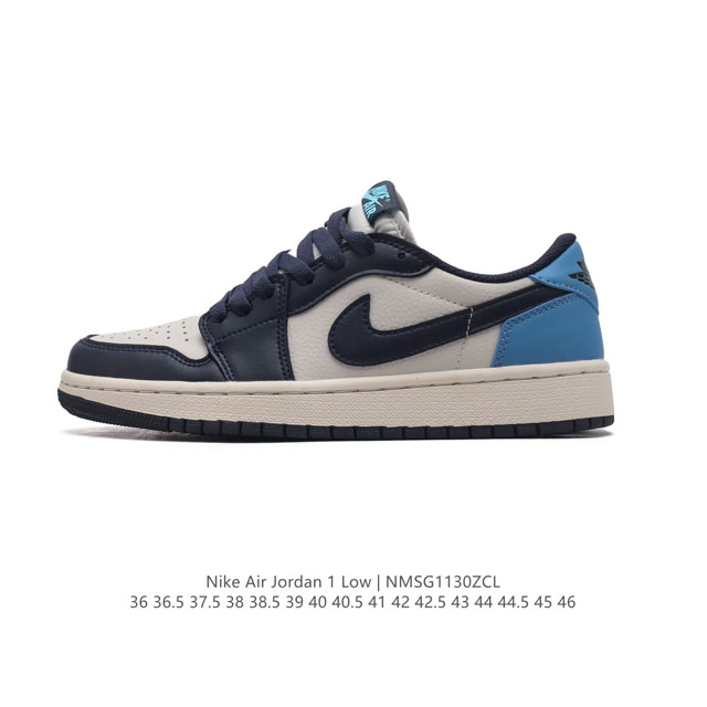 耐克 乔丹air Jordan 1 Low Aj1 乔1 乔丹1代aj1 低帮复古文化休闲运动篮球鞋。该鞋款从 1985 年元年款汲取设计灵感，焕新演绎简约经典