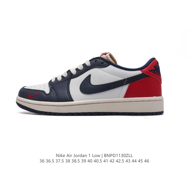 耐克 乔丹air Jordan 1 Low Aj1 乔1 乔丹1代aj1 低帮复古文化休闲运动篮球鞋。该鞋款从 1985 年元年款汲取设计灵感，焕新演绎简约经典