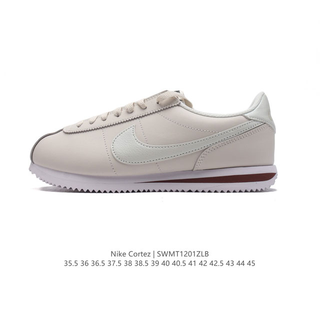 Nike Classic Cortez Nylon 耐克阿甘鞋男女子运动鞋。秉承元年款经典风格，糅合防水鞋面设计，令双足保持干爽舒适。防水锦纶鞋面强势抵御风雨侵