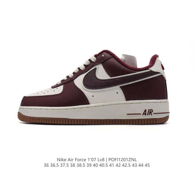 公司级 Af1耐克 Nike Air Force 1 ‘07 Low 空军一号 厚底增高百搭运动板鞋 原楦头原纸板 打造纯正空军版型，专注外贸渠道 全掌内置蜂窝