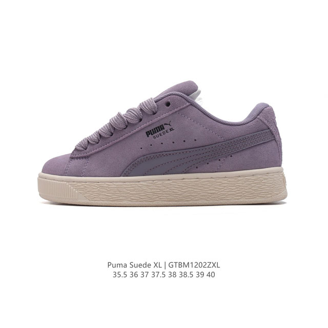 彪马puma Suede Xl 低帮复古轻便透气防滑减震休闲鞋 厚底增高运动板鞋 类型：女鞋 尺码: 35.5-40含半码 货号：399415-03 编码：Gt