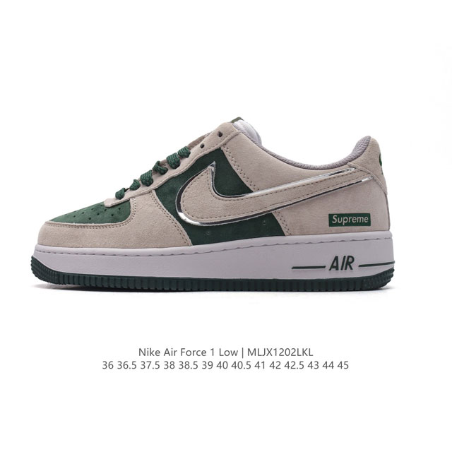 耐克 Nike Air Force 1 '07 Low 空军一号含气垫 小白鞋 低帮百搭厚底增高休闲运动板鞋。柔软、弹性十足的缓震性能和出色的中底设计，横跨复古