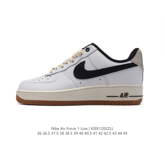 耐克 Nike Air Force 1 '07 Low 空军一号含气垫 小白鞋 低帮百搭厚底增高休闲运动板鞋。柔软、弹性十足的缓震性能和出色的中底设计，横跨复古