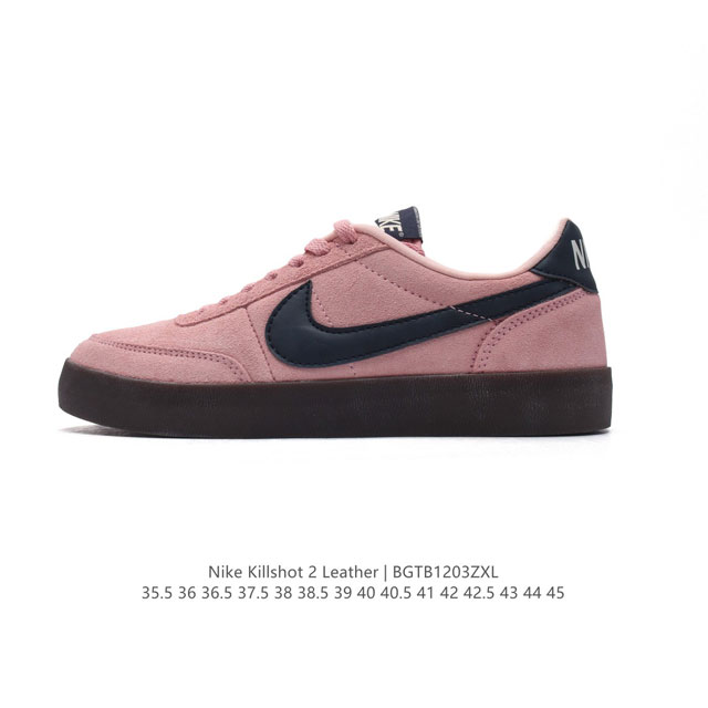 耐克板鞋 米白 复古板鞋j.Crew X Nike 联名 Killshot Ii Leather 男女休闲复古运动鞋。采用米白色皮革制作鞋身，大号swoosh