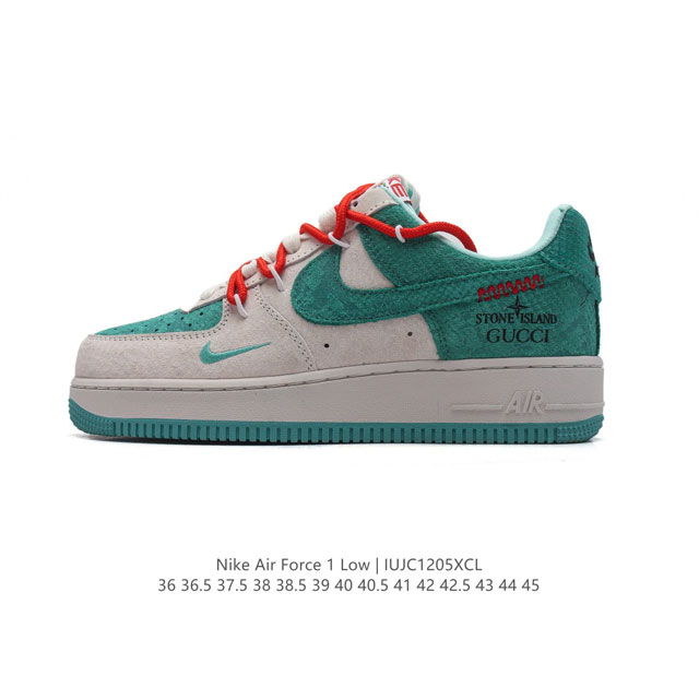 公司级 耐克 Nike Air Force 1 '07 Low 空军一号含气垫 解构绑带 双鞋带 库洛米涂鸦画 鞋面 小白鞋 低帮百搭厚底增高休闲运动板鞋。柔软