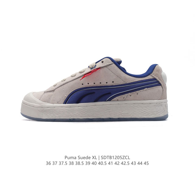 彪马puma Suede Xl 低帮复古轻便透气防滑减震休闲鞋 厚底增高运动板鞋 尺码: 36-45含半码 货号：399671 编码：Sdtb 5Zcl