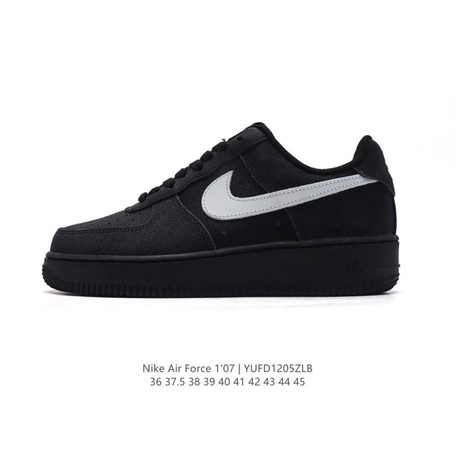 耐克 Nike Air Force 1 '07 Low 空军一号含气垫 小白鞋 低帮百搭厚底增高休闲运动板鞋。柔软、弹性十足的缓震性能和出色的中底设计，横跨复古