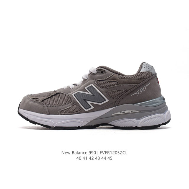 新百伦 New Balance Nb990 V3系列 高端美产990系列简约经典舒适百搭时尚复古休闲鞋缓震透气跑步鞋。该鞋款采用mcd Motion Contr