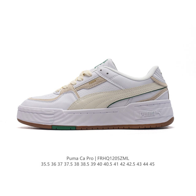 公司级 彪马 Puma Ca Pro 百搭单品彪马复古休闲鞋经典男女板鞋，搭配精心设计的配色组合，营造浓郁的复古氛围。鞋面打孔细节,提升穿着时的舒适度。皮革鞋面