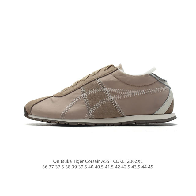 Onitsuka Tiger鬼塚虎 新款时尚舒适休闲运动鞋 Tiger Corsair A55跑步鞋#Onitsukatiger##鬼塚虎#全新tiger Co