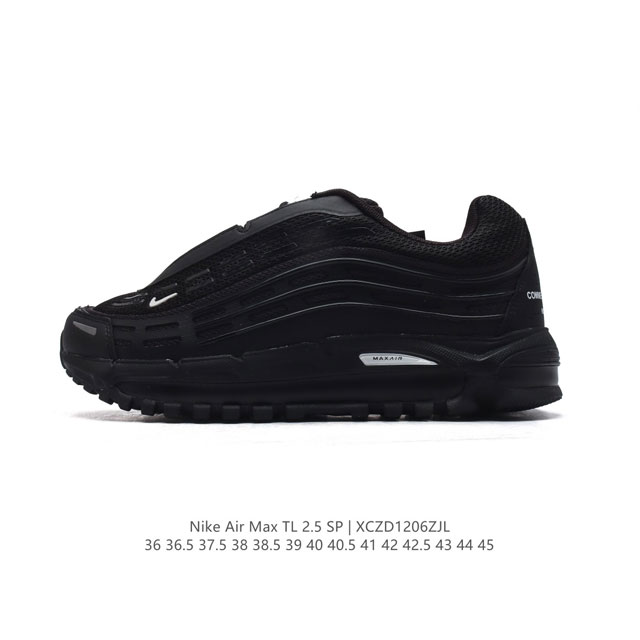 公司级 耐克新款 Nike Air Max Tl 2.5 男女子运动跑步鞋，厚底增高老爹鞋子，焕新演绎 90 年代后期人气鞋款，再现 Nike Air Max