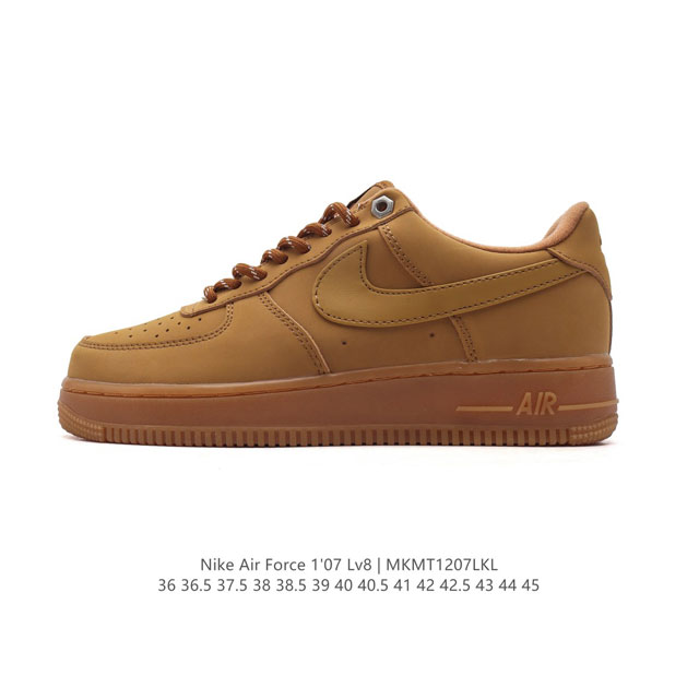 耐克 Nike Air Force 1 '07 Low 空军一号含气垫 小白鞋 低帮百搭厚底增高休闲运动板鞋。柔软、弹性十足的缓震性能和出色的中底设计，横跨复古