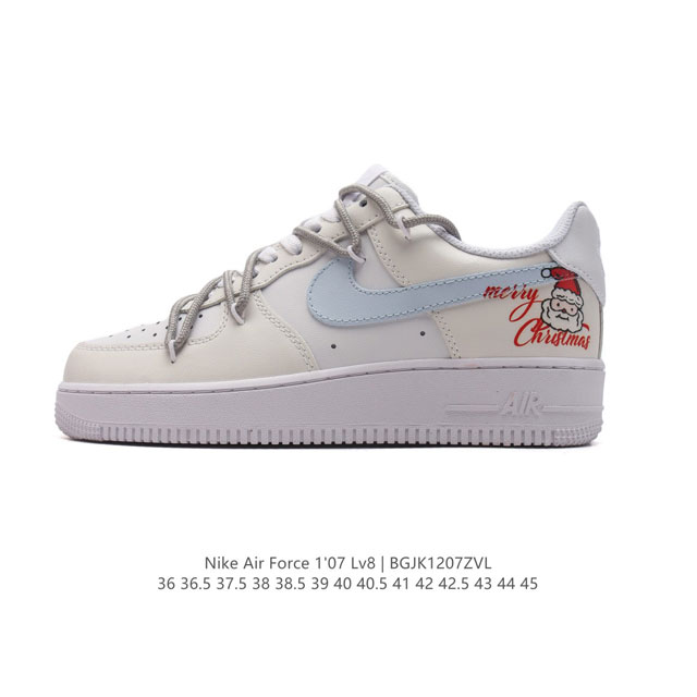 耐克 Nike Air Force 1 '07 Low 空军一号含气垫 解构绑带 双鞋带 小白鞋 低帮百搭厚底增高休闲运动板鞋。柔软、弹性十足的缓震性能和出色的