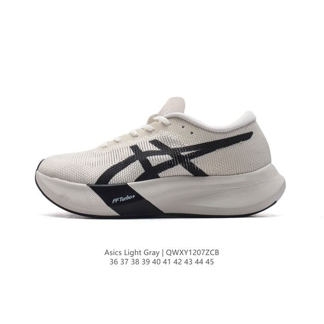 亚瑟士 新款 Asics Light Gray 亚瑟士厚底增高休闲运动鞋低帮系带网面透气复古跑步鞋舒适防滑减震 轻便缓冲透气舒适运动鞋 尺码：36-45 编码：