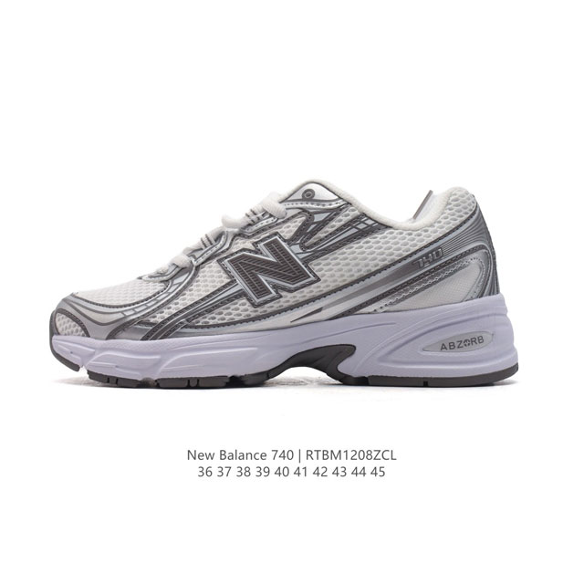 New Balance Mr740 新百伦nb系列复古老爹风休闲运动慢跑鞋。采用轻质牛剖革拼接透气网眼衬垫织物鞋面材质 T-Beam大底提供足步弓支撑 保持步态