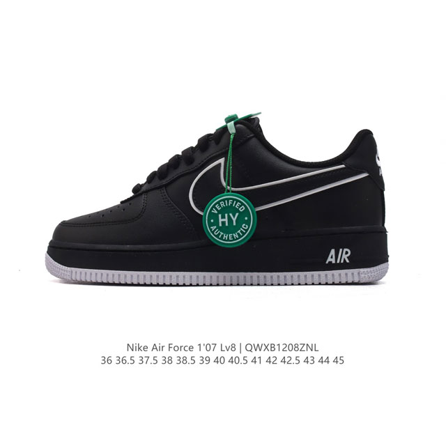 公司级 附赠送logo清洁刷 Af1耐克 Nike Air Force 1 ‘07 Low 空军一号 小白鞋 厚底增高百搭休闲运动板鞋 原楦头原纸板 打造纯正空