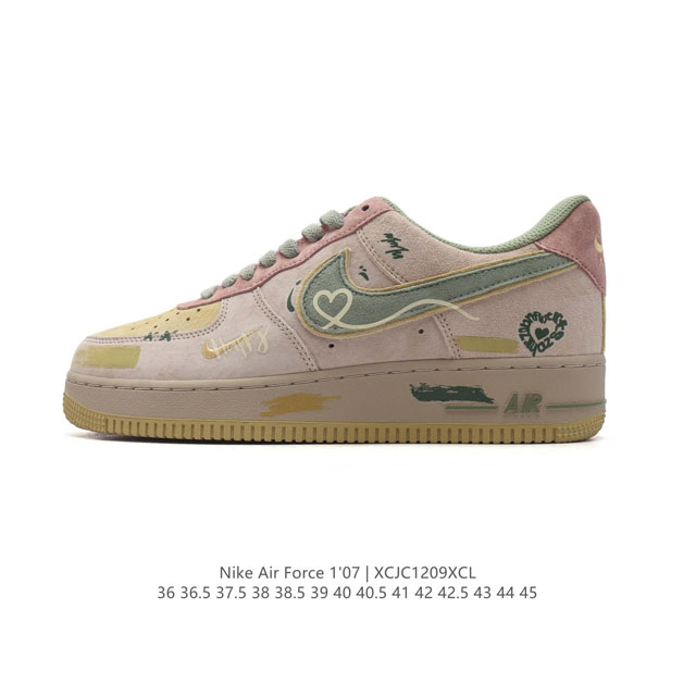 公司级 Af1耐克 Nike Air Force 1 ‘07 Low 空军一号 厚底增高百搭运动板鞋 原楦头原纸板 打造纯正空军版型，专注外贸渠道 全掌内置蜂窝