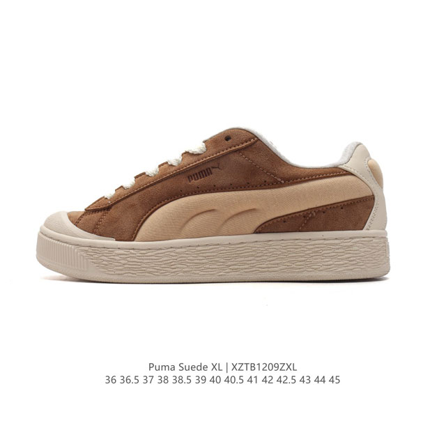 彪马puma Suede Xl 低帮复古轻便透气防滑减震休闲鞋 厚底增高运动板鞋 类型：男女鞋 尺码: 36-45含半码 货号：39197-01 编码：Xztb