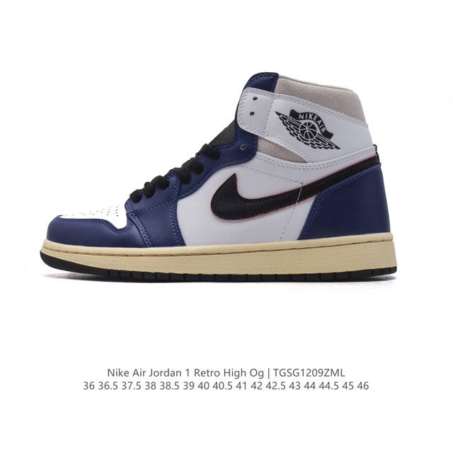 公司级 耐克 男女鞋 Nike Air Jordan 1 Retro High Og 乔丹一代aj1 乔1 Aj1 篮球鞋复刻运动鞋。皮面高帮板鞋的设计灵感源自