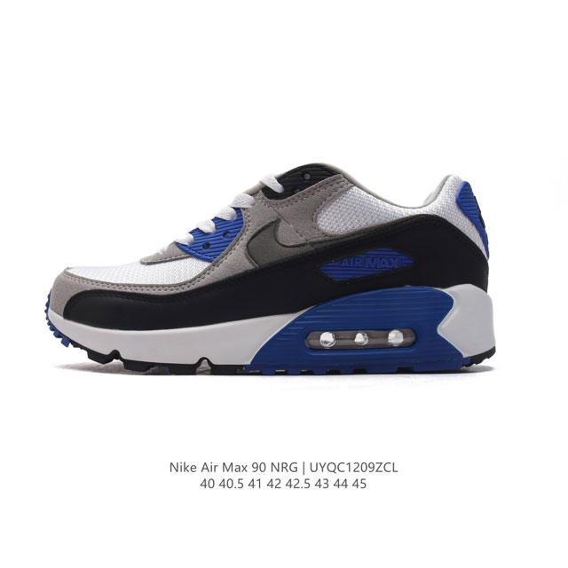 Nike 耐克 Air Max 90 Nrg 男子休闲运动鞋 气垫运动鞋 超大logo透气舒适减震耐磨底休闲运动跑步鞋。设计均采用无缝防水 Tech Tuff