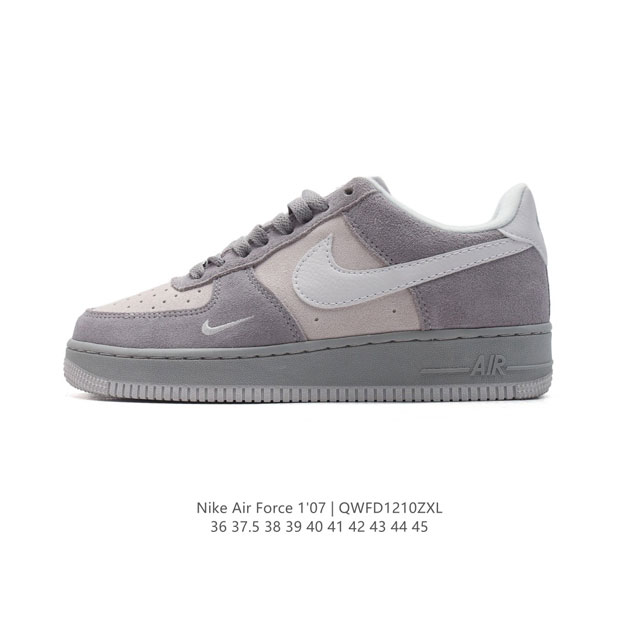 耐克 Nike Air Force 1 '07 Low 空军一号含气垫 小白鞋 低帮百搭厚底增高休闲运动板鞋。柔软、弹性十足的缓震性能和出色的中底设计，横跨复古