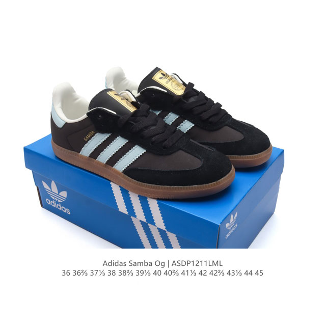 头层福利 阿迪达斯 德训鞋 Adidas Originals Samba Og Shoes 经典运动鞋小白鞋 T头鞋 男女板鞋 彰显休闲摩登风情的时尚经典鞋。它