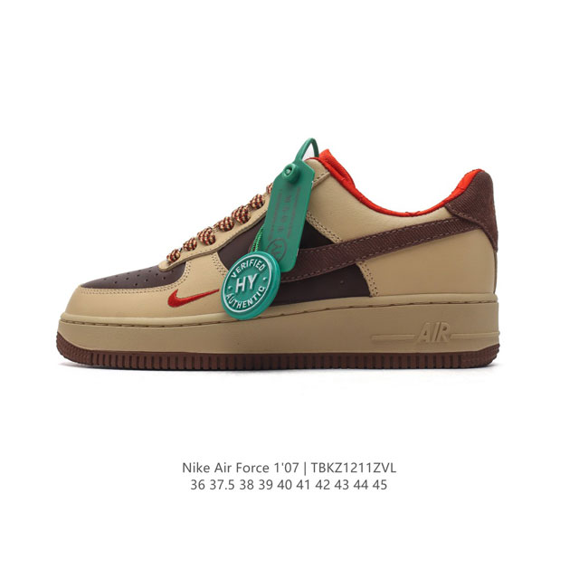 头层皮 附赠送logo清洁刷 Af1耐克 Nike Air Force 1 ‘07 Low 空军一号 小白鞋 厚底增高百搭休闲运动板鞋 原楦头原纸板 打造纯正空