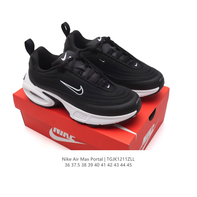 新款 耐克 Nike Air Max Portal 休闲厚底增高气垫老爹运动鞋 2024新款鞋型 Nike Air Max Portal 跟高5公分左右 是ni