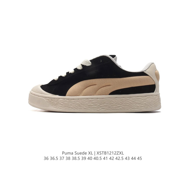 彪马puma Suede Xl 低帮复古轻便透气防滑减震休闲鞋 厚底增高运动板鞋 类型：男女鞋 尺码: 36-45含半码 货号：39197-01 编码：Xstb