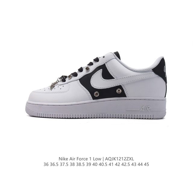 耐克 Nike Air Force 1 '07 Low 空军一号含气垫 小白鞋 低帮百搭厚底增高休闲运动板鞋。柔软、弹性十足的缓震性能和出色的中底设计，横跨复古