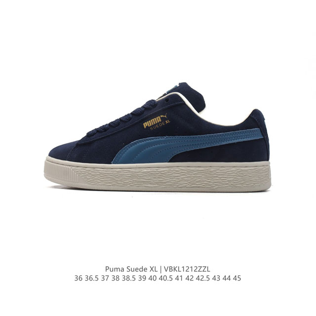 彪马puma Suede Xl 低帮复古轻便透气防滑减震休闲鞋 厚底增高运动板鞋 类型：男女鞋 尺码: 36-45含半码 货号：39197-01 编码：Vbkl