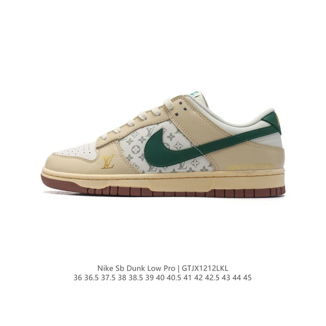 特价 耐克 Nike Sb Dunk Low Pro 男女同款运动鞋复古板鞋。采用柔软皮革鞋面，经久耐穿，塑就如元年款 Dunk 般的复古质感。鞋头透气孔，搭配