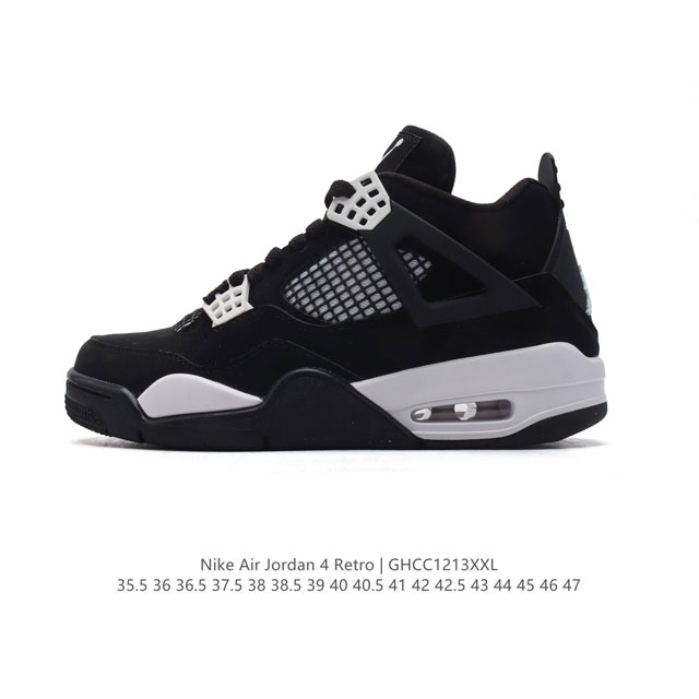 公司级 耐克 Nike Air Jordan 4 Retro Og迈克尔 乔丹aj4代乔4 中帮复古休闲运动文化篮球鞋。秉承轻量化的速度型篮球鞋设计思想完成设计