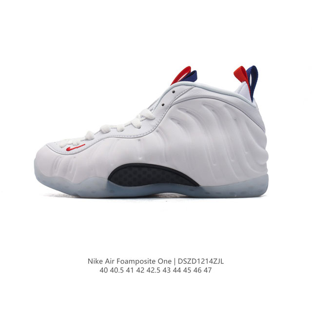 公司级 耐克nike Air Foamposite One 时尚运动鞋潮篮球鞋，是一双内场的后卫战靴，97年1月份首期发行，使用foamposite一次成型的喷