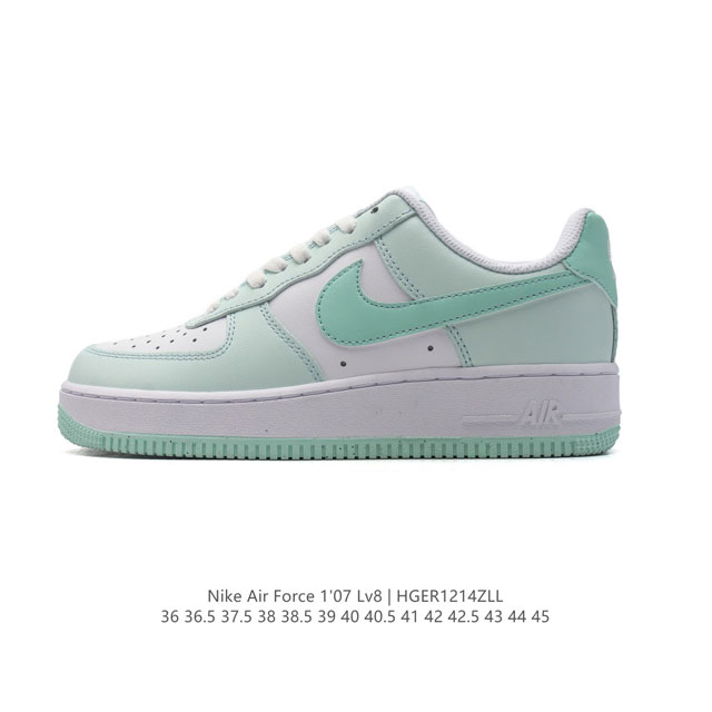 耐克 Nike Air Force 1 '07 Low 空军一号含气垫 小白鞋 低帮百搭厚底增高休闲运动板鞋。柔软、弹性十足的缓震性能和出色的中底设计，横跨复古