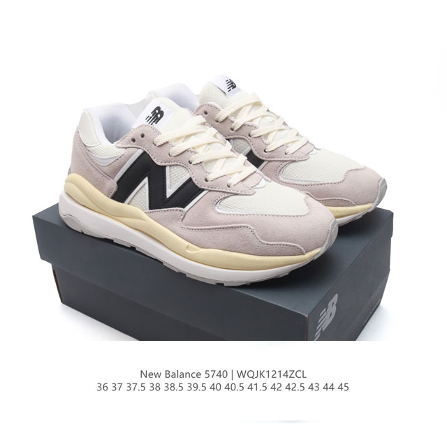 Newbalance 新百伦 Nb5740 运动鞋厚底增高男女鞋5740系列舒适轻便简约百搭休闲鞋，57 40运动鞋为爱舒适又追求时尚的人士而设计，采用抢眼的8