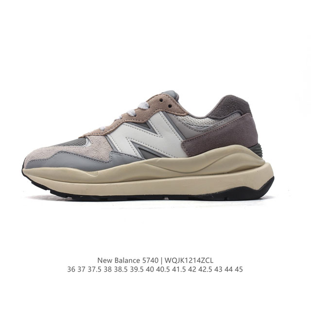 Newbalance 新百伦 Nb5740 运动鞋厚底增高男女鞋5740系列舒适轻便简约百搭休闲鞋，57 40运动鞋为爱舒适又追求时尚的人士而设计，采用抢眼的8