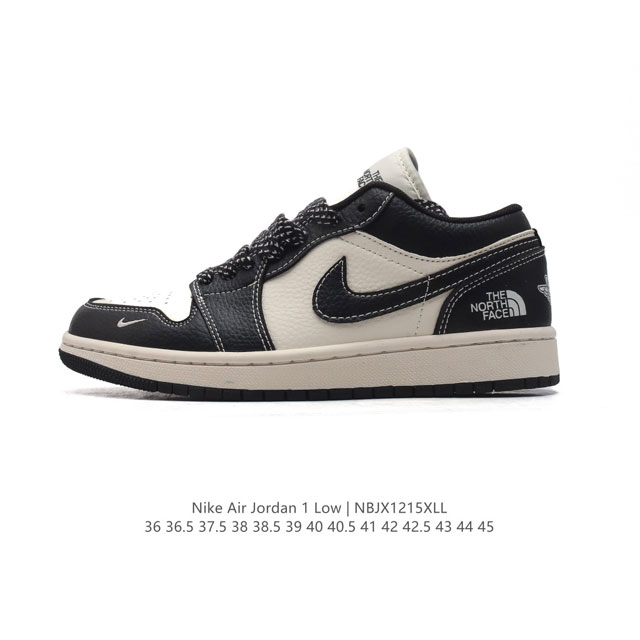 公司级 耐克 乔丹air Jordan 1 Low Aj1 乔1 乔丹1代aj1 北脸 北面联名低帮复古文化休闲运动篮球鞋。该鞋款从 1985 年元年款汲取设计