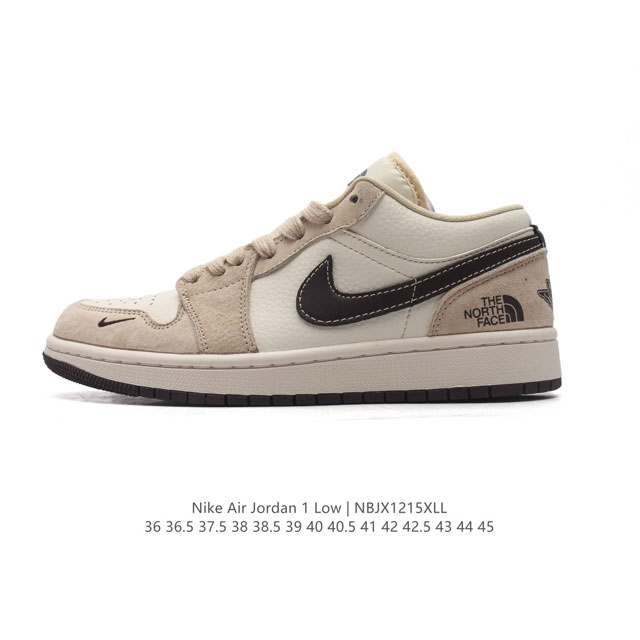 公司级 耐克 乔丹air Jordan 1 Low Aj1 乔1 乔丹1代aj1 北脸 北面联名低帮复古文化休闲运动篮球鞋。该鞋款从 1985 年元年款汲取设计