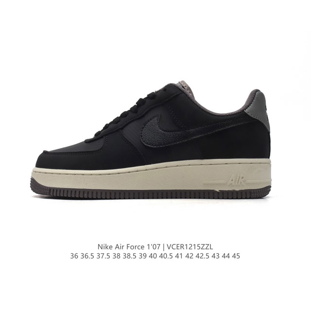 耐克 Nike Air Force 1 '07 Low 空军一号含气垫 小白鞋 低帮百搭厚底增高休闲运动板鞋。柔软、弹性十足的缓震性能和出色的中底设计，横跨复古