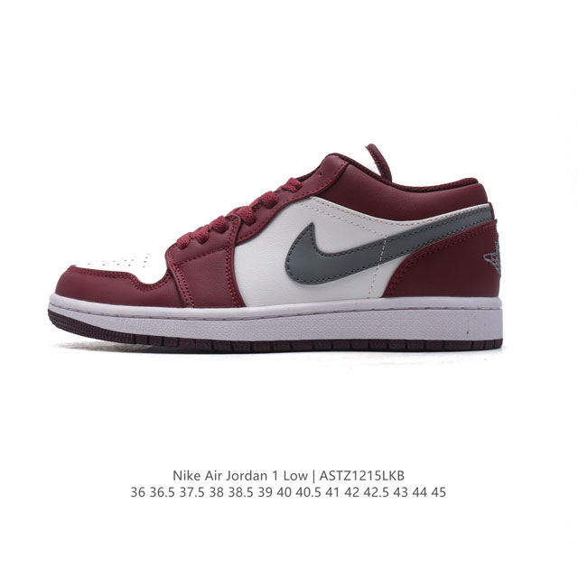 耐克 乔丹air Jordan 1 Low Aj1 乔1 乔丹1代aj1 低帮复古文化休闲运动篮球鞋。该鞋款从 19 年元年款汲取设计灵感，焕新演绎简约经典外观