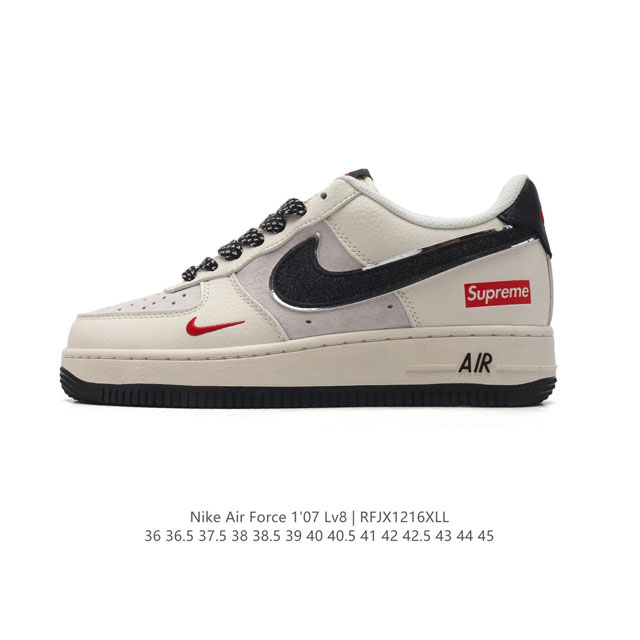 公司级 Af1耐克 Nike Air Force 1 ‘07 Low 空军一号 厚底增高百搭运动板鞋 原楦头原纸板 打造纯正空军版型，专注外贸渠道 全掌内置蜂窝