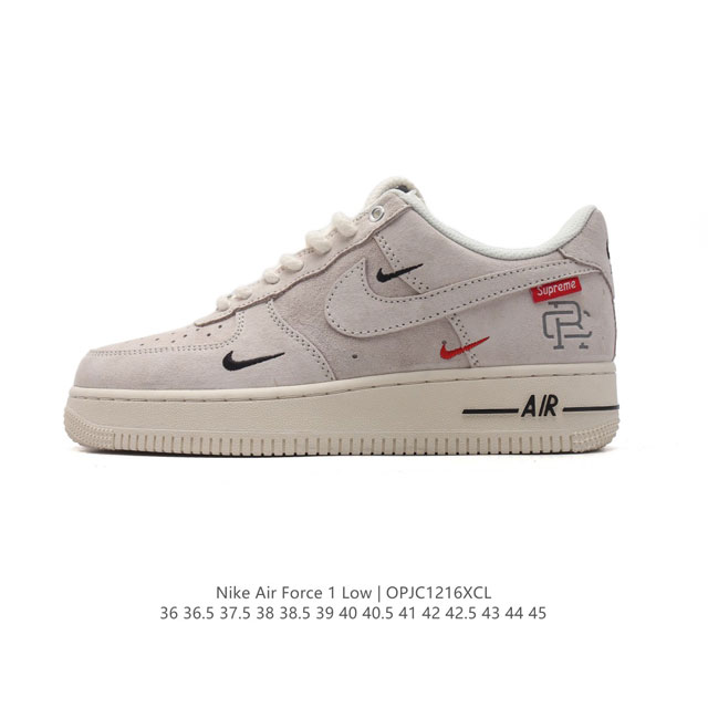 公司级 Af1耐克 Nike Air Force 1 ‘07 Low 空军一号 厚底增高百搭运动板鞋 原楦头原纸板 打造纯正空军版型，专注外贸渠道 全掌内置蜂窝