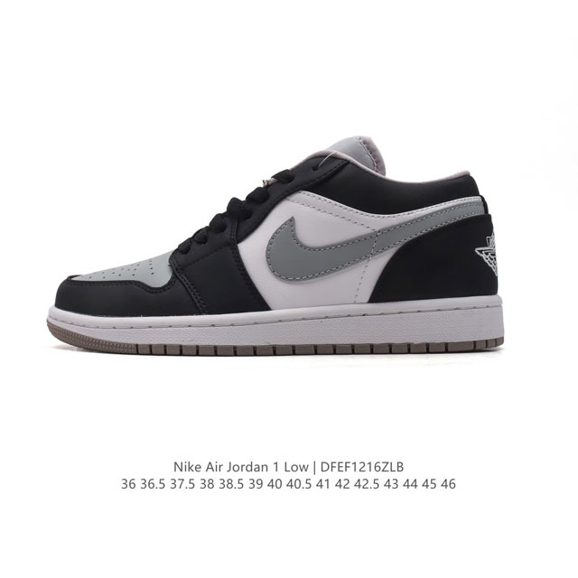 耐克 乔丹air Jordan 1 Low Aj1 乔1 乔丹1代aj1 低帮复古文化休闲运动篮球鞋。该鞋款从 1985 年元年款汲取设计灵感，焕新演绎简约经典