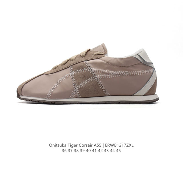 Onitsuka Tiger鬼塚虎 新款时尚舒适休闲运动鞋 Tiger Corsair A55跑步鞋#Onitsukatiger##鬼塚虎#全新tiger Co