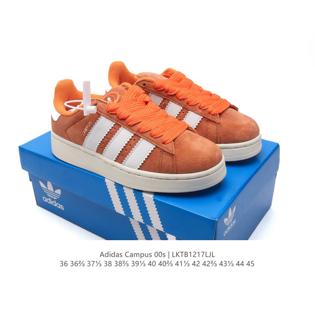 Adidas阿迪达斯.男女鞋 三叶草campus 00S 面包鞋复古休闲板鞋。千禧回潮！Adidas Campus 00S 经典再现！面包化的campus鞋款在