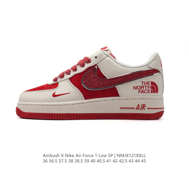 公司级 Af1耐克 新年限定 Nike Air Force 1 ‘07 Low 空军一号 红鞋子 厚底增高百搭运动板鞋 原楦头原纸板 打造纯正空军版型，专注外贸